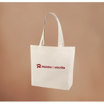 Ecobag natural com logo terracota