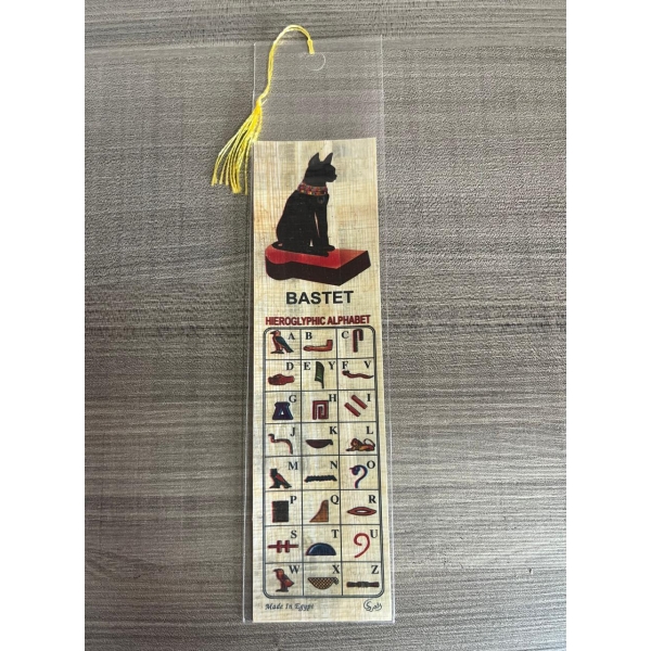 Marcador de páginas papiro Bastet