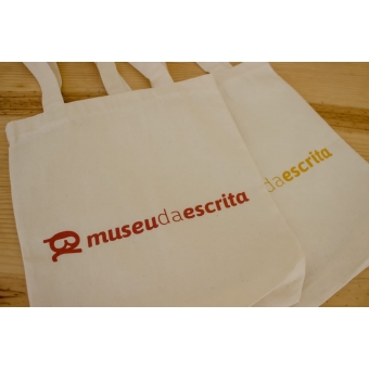 Ecobag natural com logo terracota