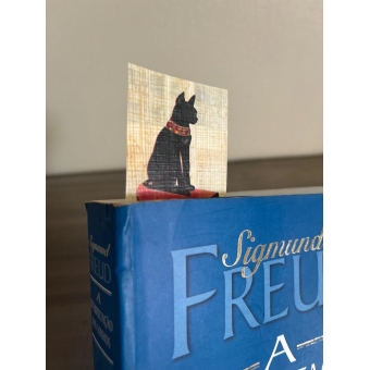 Marcador de páginas papiro Bastet